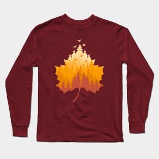 Nature Leaf Landscape Long Sleeve T-Shirt